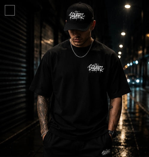 Urban Script Tee - Black