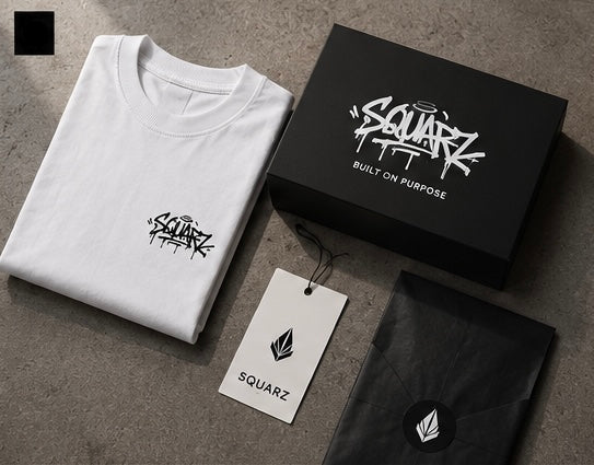 Urban Script Tee - White