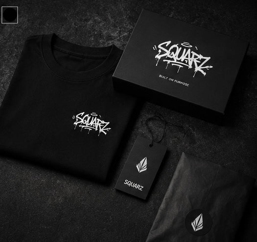 Urban Script Tee - Black