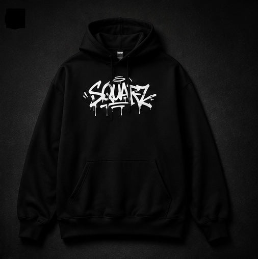 Urban Graffiti Hoodie   - Black