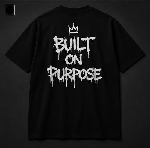 Urban Script Tee - Black