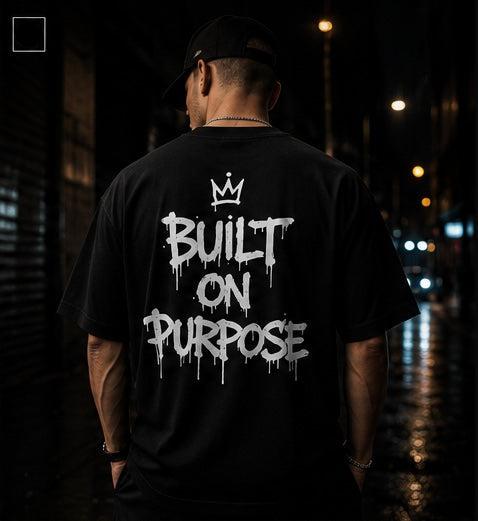 Urban Script Tee - Black