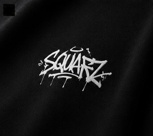 Urban Script Hoodie - Black