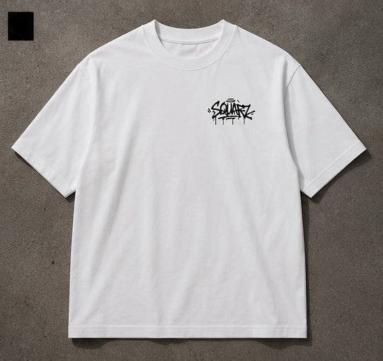 Urban Script Tee - White