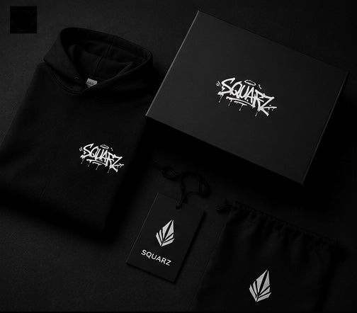 Urban Script Hoodie - Black