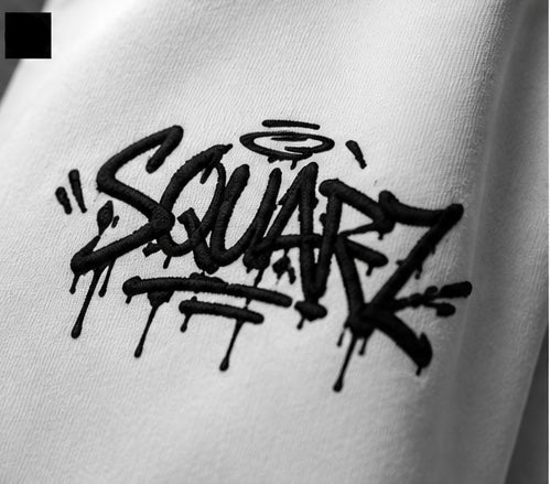 Urban Script Hoodie   -  White