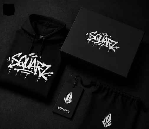 Urban Graffiti Hoodie   - Black