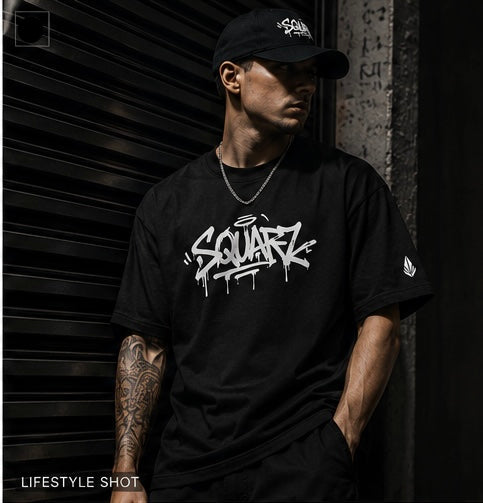 Urban Graffiti Tee - Black