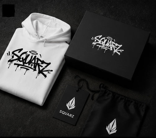 Urban Graffiti Hoodie   -  White